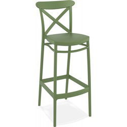 BERLIOZ Barkruk 52x45x106 cm Groen