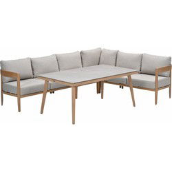Garden Impressions San Mauro lounge dining set 5-delig - napoli sand