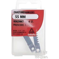 Zaagtandhangers 55mm vz 4st