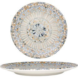 Bonna Dessertbord - Luca Mosaic - Porselein - 21 cm - set van 6