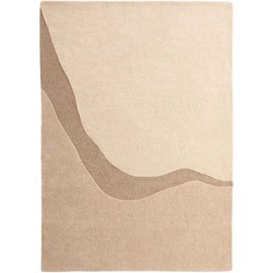 Ensuite By Brinker Vloerkleed Organix Linen 210 Beige - Wol - Rond 200 Ø - (L)