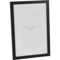 Home & Styling Fotolijst - kunststof - zwart - foto van 20x30 cm - Fotolijsten
