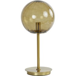 Light&living Tafellamp E14 Ø20x43 cm MAGDALA glas bruin+goud