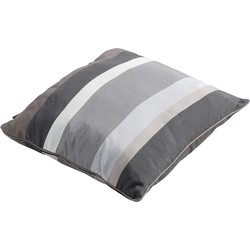 Madison Sierkussen met paspel 50x50 Stripe grey