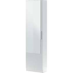 Schoenenkast 1 deur met spiegel - H180 cm - Kristal