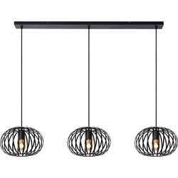 Grazias hanglamp 3xE27 zwart