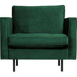 BePureHome Rodeo Classic Fauteuil - Velvet - Green Forest - 83x98x88