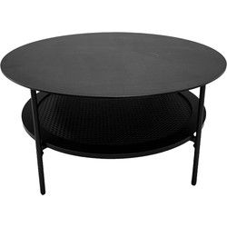 Salontafel Zwart Rond - Ø80x40cm - Pensacola