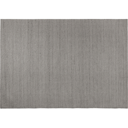KILIS - Laagpolig vloerkleed - Donkergrijs - 160 x 230 cm - Wol