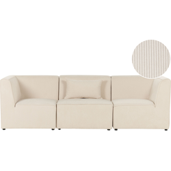 Beliani LEMVIG - Modulaire Sofa-Beige-Corduroy