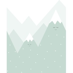 ESTAhome fotobehang bergen mintgroen - 200 x 279 cm - 159092