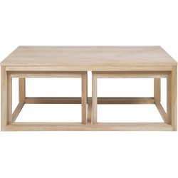Salontafel - Naturel - 120x60x50cm - Elvik