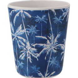 Excellent Houseware drinkbeker - kunststof/melamine - met print - 9 x 11 cm - 440 ml - Drinkbekers