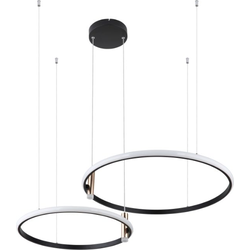 Industriële hanglamp Coco - L:102.5cm - LED - Metaal - Zwart