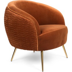 BOLD MONKEY So Curvy Lounge Chair Orange