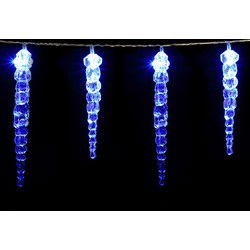 Kerst ijspegels 40 LED's 10.4m blauw
