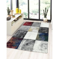 Kristal Modern Multi vloerkleed - Geblokt