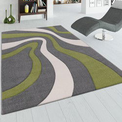 Laagpolig Vloerkleed - Diamesa - Modern - Groen - 200x290 cm