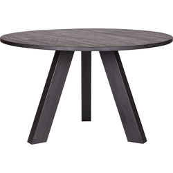 WOOOD Rhonda Eettafel  - Eiken - Blacknight - 77x129x129