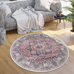 Laagpolig Vintage Vloerkleed - Livotta - Multi - 160x220 cm