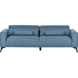 ANGE - Driezitsbank - Blauw - Stof