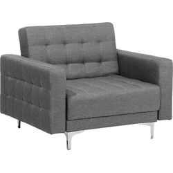 Beliani ABERDEEN - Fauteuil-Grijs-Polyester