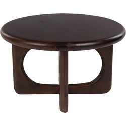 Housecraft Living Jani Salontafel Rond 60 cm Mangohout Bruin donker