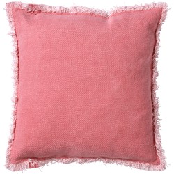 Dutch Decor BURTO - Kussenhoes van gewassen katoen framboos 45x45 cm - roze - Dutch Decor