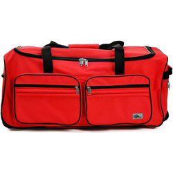 Trolley, reistas, rood, afsluitbaar, met slot, 85 liter, roltas