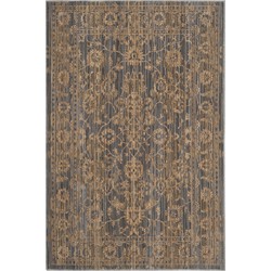 Safavieh Eigentijds Geweven Binnen Vloerkleed, Infinity Collectie, INF537, in Grijs & Beige, 155 X 229 cm