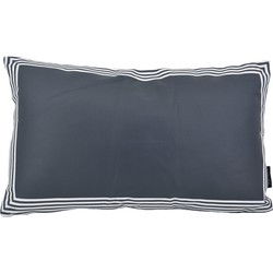 Sierkussen Zwart/Wit Rechthoek - Outdoor | 30 x 50 cm | Polyester