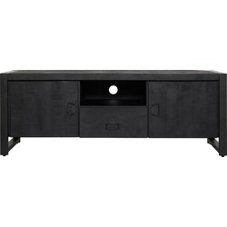 Starfurn Tv meubel Boaz Black 150 cm | Twee deuren en een lade