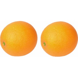 Set van 6x stuks kunst/Namaak fruit sinaasappels van 8 cm - Kunstbloemen