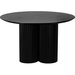 Lewis & Loft Eettafel Lane - Rond ⌀130 - FSC®- mangohout - Zwart