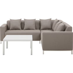 Beliani BELIZE - Loungeset-Beige-Polyester