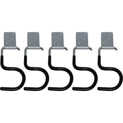 Gereedschapshaken - 20x stuks - ophanghaken - metaal - incl. schroeven - Tuingereedschap