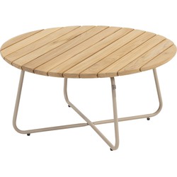 4 Seasons Outdoor Verdi loungetafel Ø73 x 35 cm - teak - latte