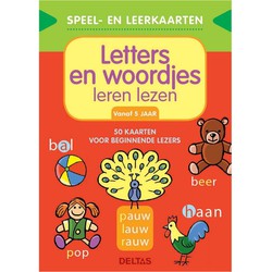 NL - Deltas Deltas Speel- en leerkaarten - Letters en woordjes leren lezen (+5 j.)