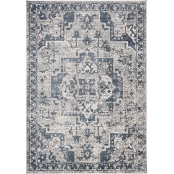 Safavieh Klassiek Indoor Geweven Vloerkleed, Oregon Collectie, ORE883, in Navy & Ivoor, 155 X 229 cm