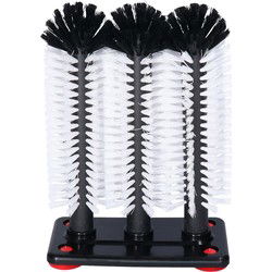 Buemag Spoelborstels - bierglazen - 19 x 24 x 10 cm - zwart - 3 stuks - professionele borstels - Afwasborstel