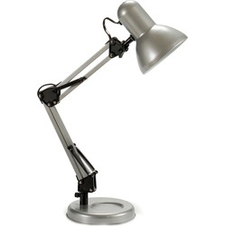 Pincello Tafellamp/bureaulampje High Light - metaal - grijs - H58 cm - buigbaar - hoog model - Bureaulampen