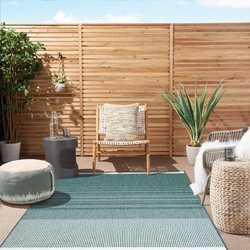 OMKEERBAAR BINNEN- EN BUITENKLEED - TERRAZO FADE GROEN