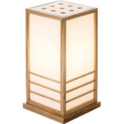 Fine Asianliving Japanse Tafellamp Shoji rijstpapier Hout Naturel -