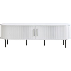 Tv-meubel Wit Eikenhout - 180x40x55,6cm - Nola