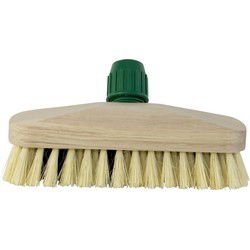 Betra Schrobber fiber/anker - met steelhouder - hout - 6.5 x 23 cm - Schrobborstels