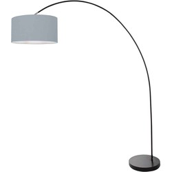 Mexlite vloerlamp Solva - zwart - metaal - 3901ZW