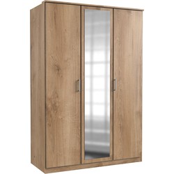 Kast met 2 deuren en 1 spiegeldeur - L135 cm