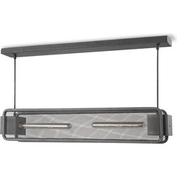 Home sweet home hanglamp Weave Beam 2 lichts - zwart