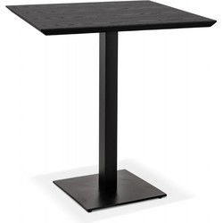 Kleine vierkante eettafel REGIS 70x70x755 cm Zwart