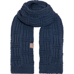 Knit Factory Bobby Gebreide Sjaal Dames & Heren - Jeans - 200x30 cm